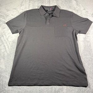 BMW M Motorsport Mens Black Pique Polo Shirt XL Short Sleeve Chest Pocket Logo